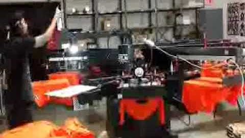 USED JAVELIN 8 COLOR 10 STATION AUTOMATIC PRINTING PRESS DEMO