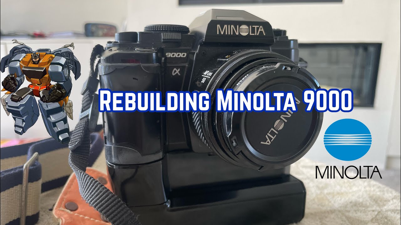 Minolta 9000 unboxing Full System unknown Condition Part 5 Battery