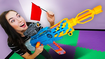 NERF Board Game | Capture the Flag Challenge!