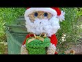 CENTRO DE MESA DE SANTA CLAUS (Amigurumi) SÚPER FÁCIL 🎄🎅🏻