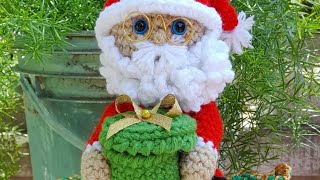 CENTRO DE MESA DE SANTA CLAUS (Amigurumi) SÚPER FÁCIL 🎄🎅🏻