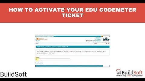 How to activate your Edu CodeMeter Ticket