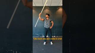 Bo staff 🥷spinning tutorial beginner | lathi kaise ghumaye | lathi chalana sikhe #silambam #bostaff