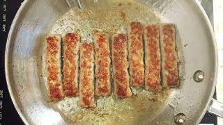How to Cook Breakfast Sausage Links - Farmer John - Induction Stove - Turning Frozen Food Gourmet