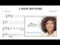 I Have Nothing - Whitney Houston (Partitura Sax Alto)