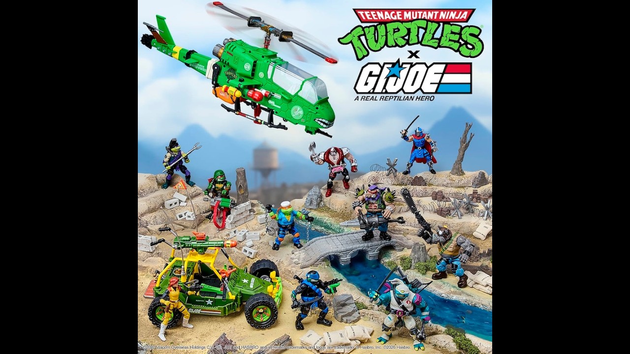 Playmates Toys Teenage Mutant Ninja Turtles x G.I. Joe Figures