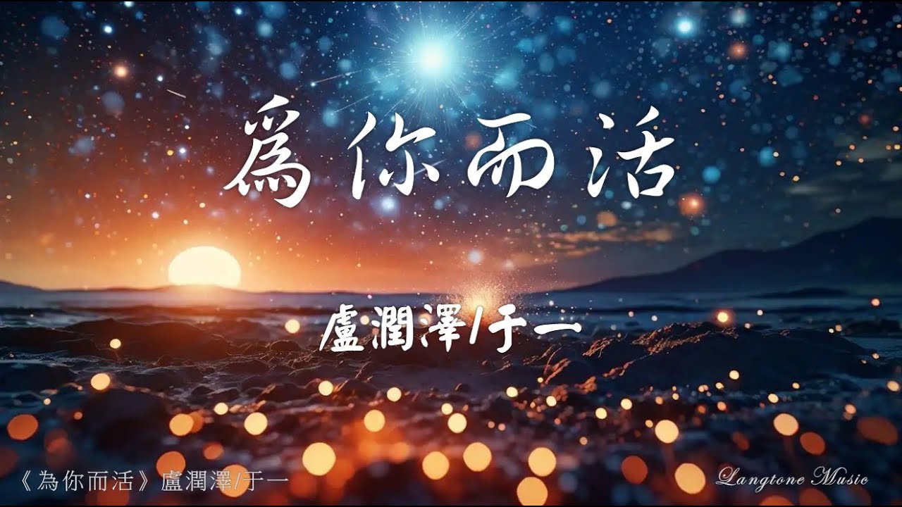 為你而活 Wei ni er huo 盧潤澤/于一 Lu Run Ze/Yu Yi #動態歌詞 Pinyin/Lyrics Music