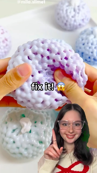 FIXING MY BROKEN STRESS BALL! 😱😳😭🫧 *satisfying crunchy asmr*