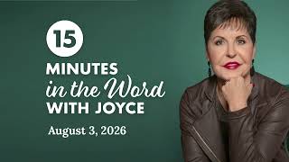 Keeping God First | 15 Minutes in the Word with Joyce Meyer