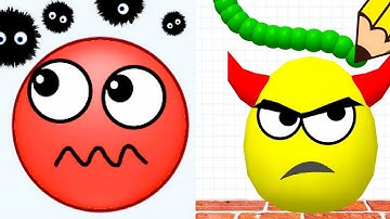 Draw To Smash vs Hide Balls - Satisfying ASMR Gameplay / All Levels