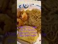Dinner Time: stir fry noodles and buttered garlic shrimp and garlic  bread #kaintaufamlovecooking