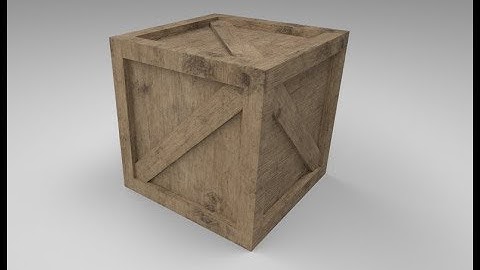 Wooden Crate - Model + Texture