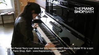 Concert Pianist Nurry Lee Test Drives A Fully Restored 1927 Steinway Model R - The Piano Shop Bath