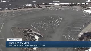 Mount Evans summit closes, but road to Summit Lake still open