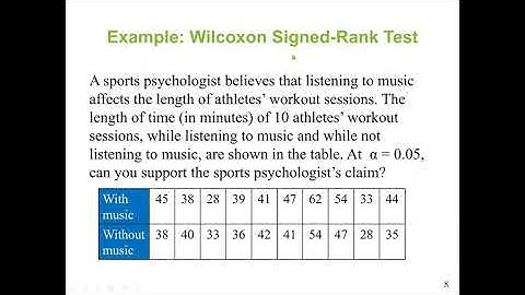 Wilcoxon Signed-Rank Test and  Wilcoxon Rank Sum Test - Nonparametric Tests - Statistics
