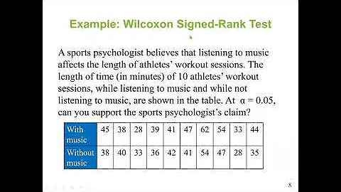 Wilcoxon Signed-Rank Test and  Wilcoxon Rank Sum Test - Nonparametric Tests - Statistics