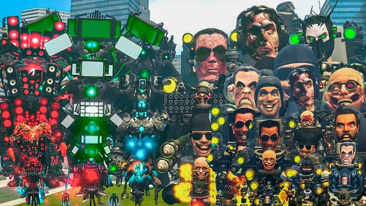 MECHA SPEAKERMAN, TV MAN BULK, CAMERAMAN FUTURE VS ALL SKIBIDI TOILET BOSSES (Garry's Mod) #3