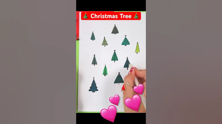 😍😍 LOVELY Christmas trees 😍😍 #drawing #art #christmas #shortsyoutube #christmastree #art #satisfying