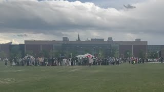 Denver police warn of trespassing at pro-Palestine rally