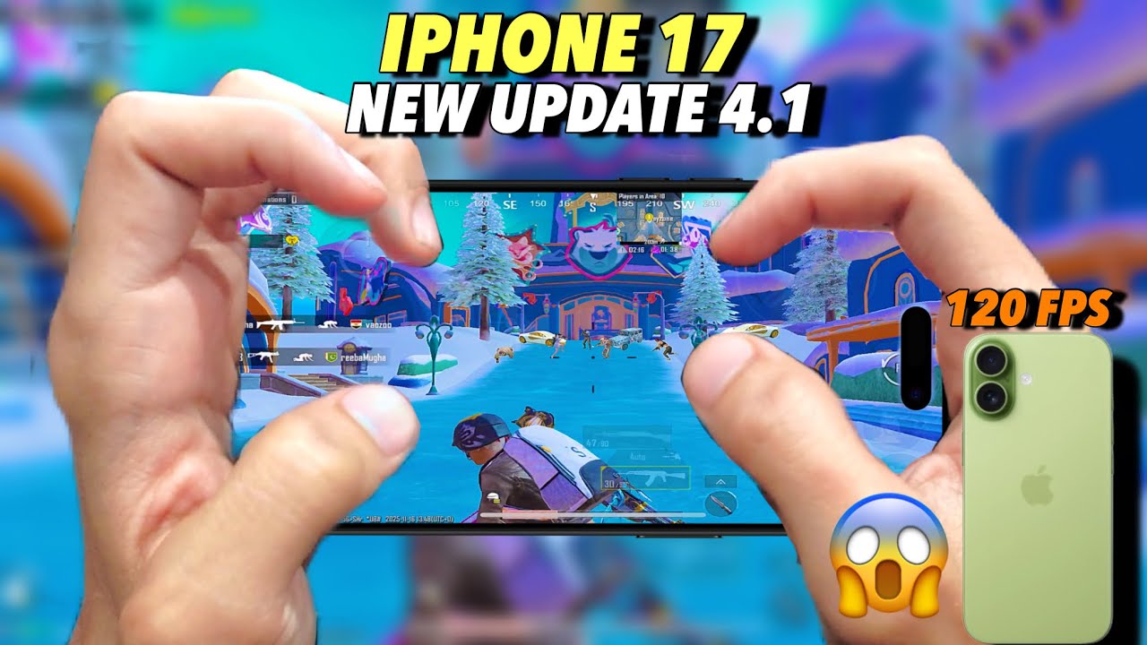 Iphone 17 pubg test / New update 4.1 🥵 120 Fps 🔥 - YouTube