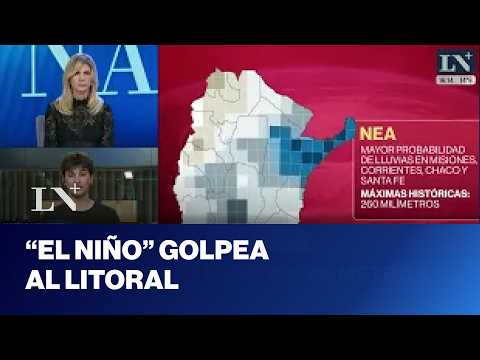 "El niño" sigue avanzando y pone en jaque al Litoral: el fenómeno se intensificaría hasta febrero