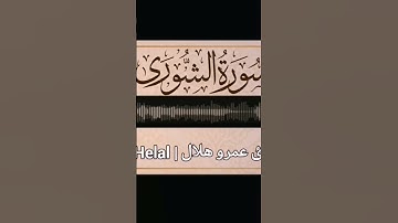 وهو الذي يقبل التوبة بتلاوة تقشعر لها القلوب #القارئ_عمرو_هلال 🌙 #قرآن #سورة_الشورى #خشوع #quran