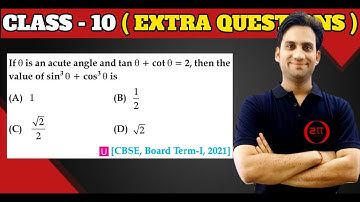 If θ is an acute angle and tan θ + cot θ = 2, then the value of sin³ θ + cos³ θ is
