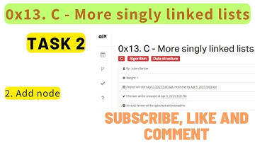 0x13. C - More singly linked lists; ALX: 2. Add node