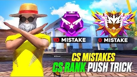 Top 10 CS Mistake stop you to Push Grandmaster in cs rank | cs rank push tips and tricks - Not King