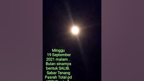 Kata abdulsomad,"Di SALIB Ada jin kafir? BULAN SUKA BIKIN SINAR SALIB WAKTU Kupuji TUHAN YESUS !"