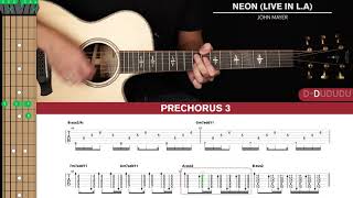 Neon Guitar Cover John Mayer 🎸|Tabs + Chords|