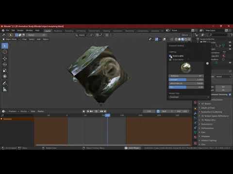 Morphing Objects Using Blender Modifiers