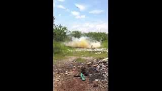 Tannerite filled teddybear