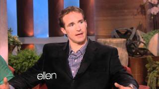 Drew Brees Surprises Ellen!