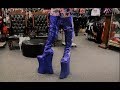Trying To Walk In Massive 13.5 Inch Platform Heavy Rock Cosplay Glitter Boots