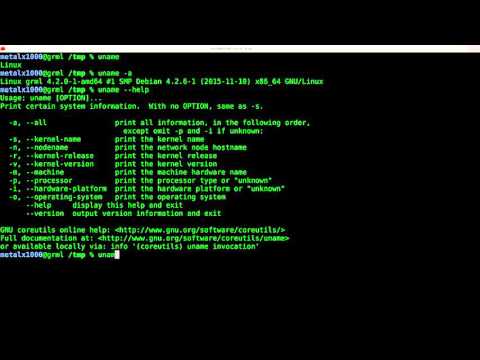 The Uname Command for System Info Linux Shell Script Tutorial