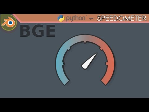 Blender Game Engine Python Tutorial #2 | Speedometer
