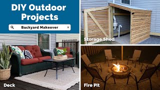 Three DIY Backyard Makeover Projects by Project Build Stuff 19,358 views 1 year ago 13 minutes, 27 seconds