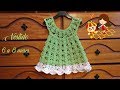 Vestido bebe a crochet tutorial paso a paso (6 - 8 meses). Parte 1 de 2. tığ işi bebek elbisesi