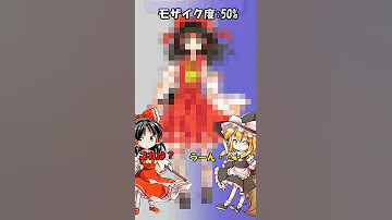 東方 検証 霊夢はどこまでモザイクを貫通する 東方 ゆっくり茶番 Touhou 霊夢 Shorts 