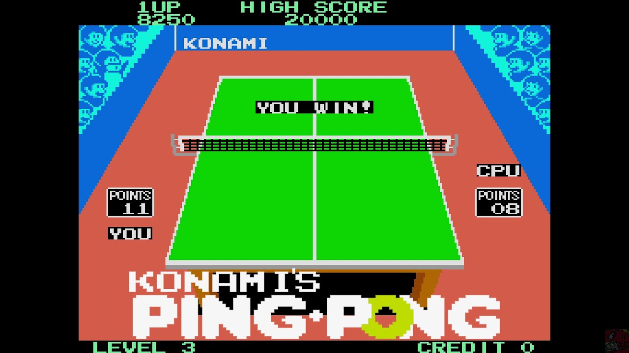 Play Arcade Konami's Ping-Pong Online in your browser 