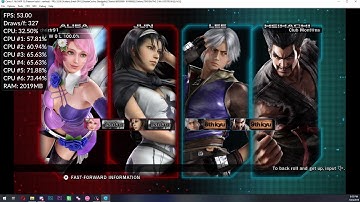 Tekken Tag 2 - Cemu 1.16.0 [WIP 12] [VULKAN] [INTEL iGPU 630] - Loseless recording.