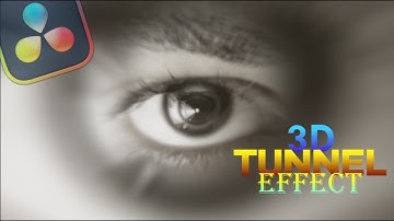 3D Tunnel Effect in DaVinci Resolve | Easy Fusion Tutorial