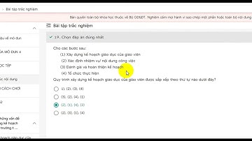 Đáp án 30 câu hỏi trắc nghiệm môn Toán THPT - Module 4