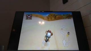 Playing Mario Kart Wii online!