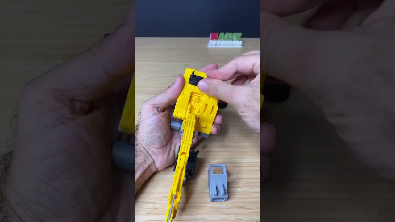 3D PRINTED ARTICULATED EXCAVATOR TOY 🚜