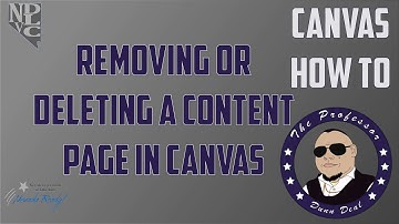 Removing or Deleting a Content Page in Canvas