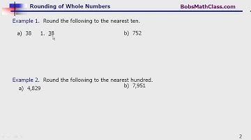1.2  Rounding of Whole Numbers