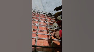 Ties staircase rebar #shorts #structure #construction #engineering #skills