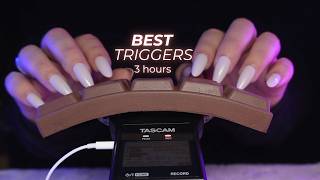 ASMR Best Triggers For Sleep Collection (No Talking) 3 Hours of Tapping & Scratching